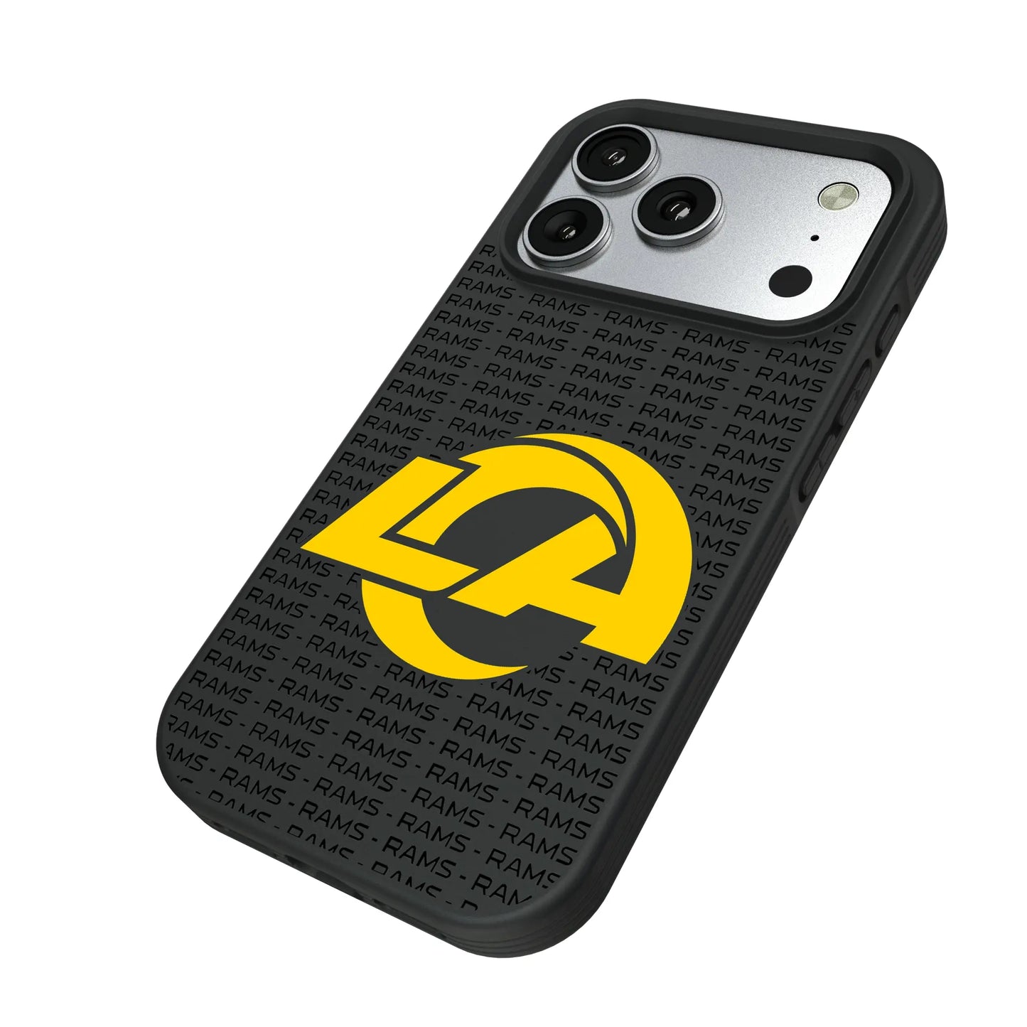 Los Angeles Rams Text Backdrop Bump Phone Case for Apple iPhone