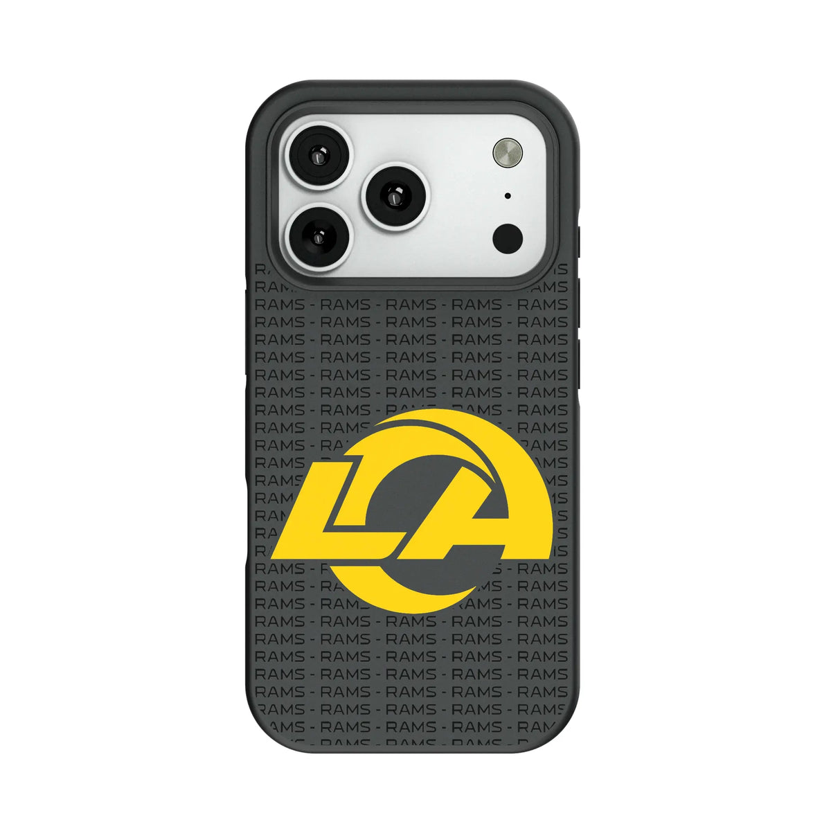 Los Angeles Rams Text Backdrop Bump Phone Case for Apple iPhone