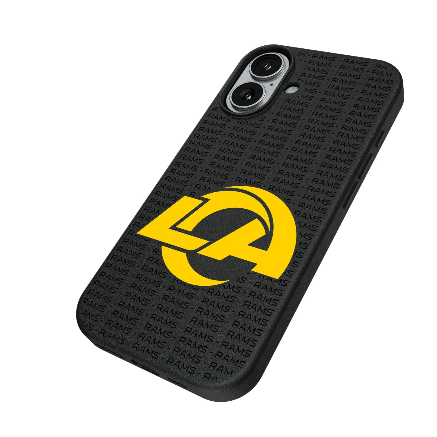 Los Angeles Rams Text Backdrop MagSafe Compatible Phone Case for Apple iPhone