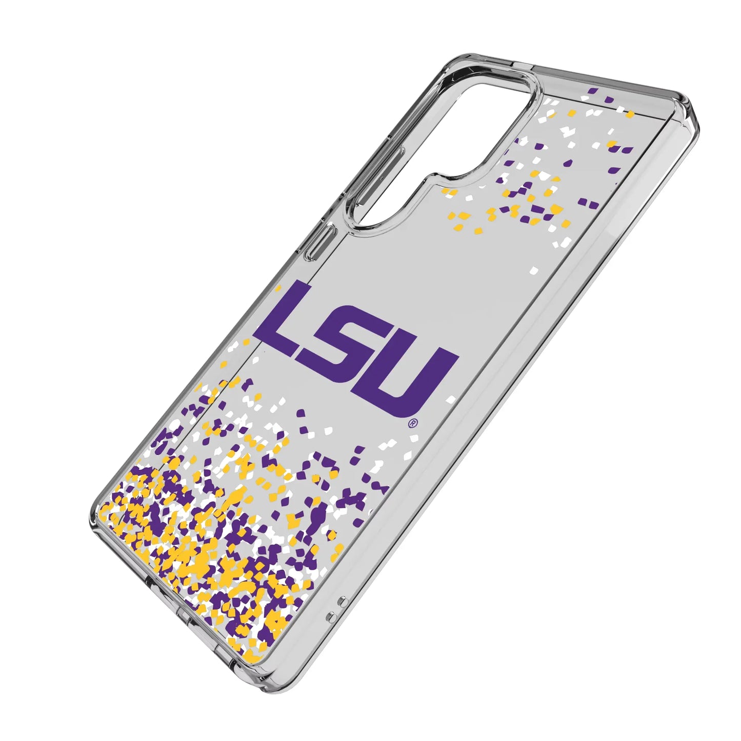 Louisiana State University Tigers Confetti Clear Phone Case for Samsung Galaxy