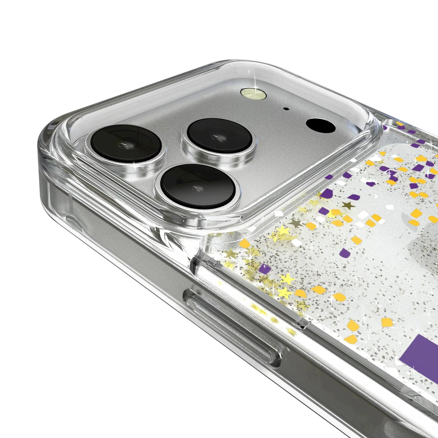 Louisiana State University Tigers Confetti Glitter Phone Case for Apple iPhone