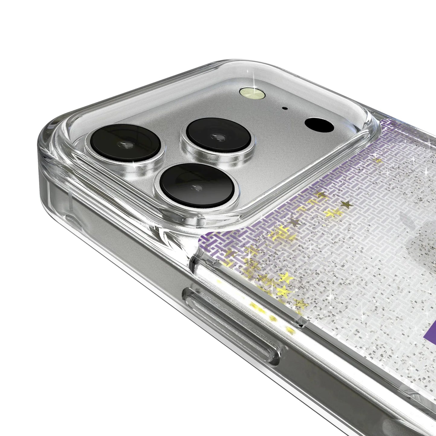 Louisiana State University Tigers Linen Glitter Phone Case for Apple iPhone