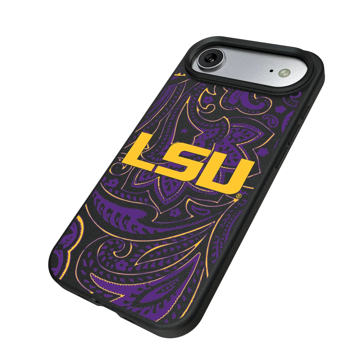 Louisiana State University Tigers Paisley MagSafe Compatible Phone Case for Apple iPhone