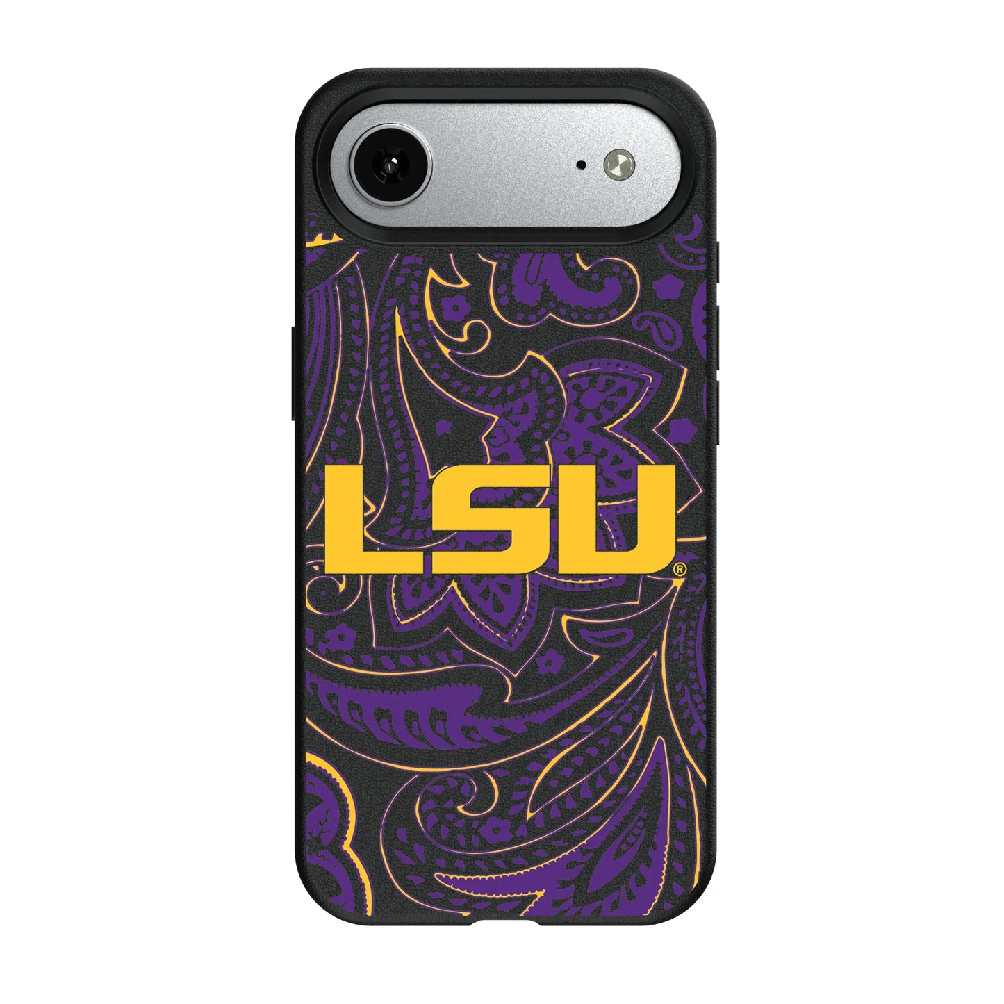 Louisiana State University Tigers Paisley MagSafe Compatible Phone Case for Apple iPhone