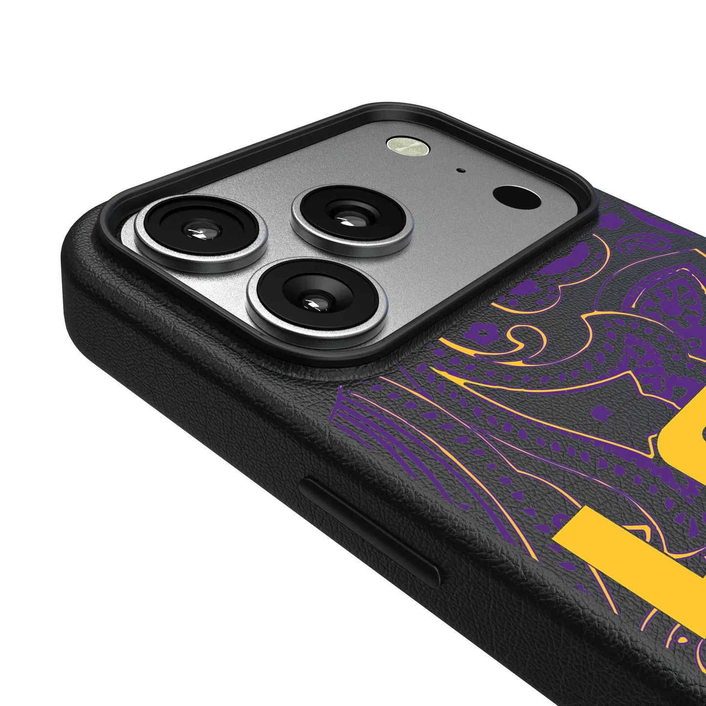 Louisiana State University Tigers Paisley MagSafe Compatible Phone Case for Apple iPhone