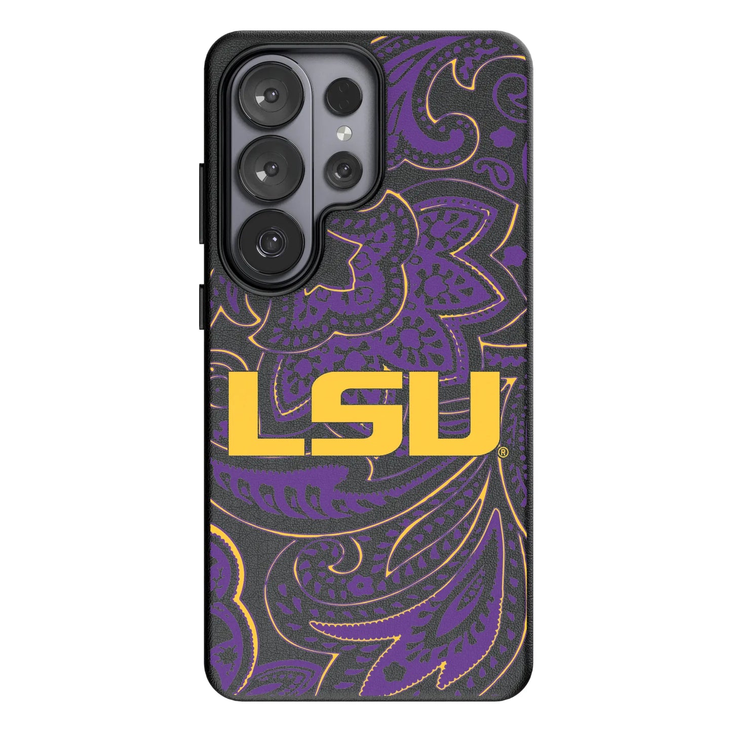 Louisiana State University Tigers Paisley MagSafe Compatible Phone Case for Samsung Galaxy