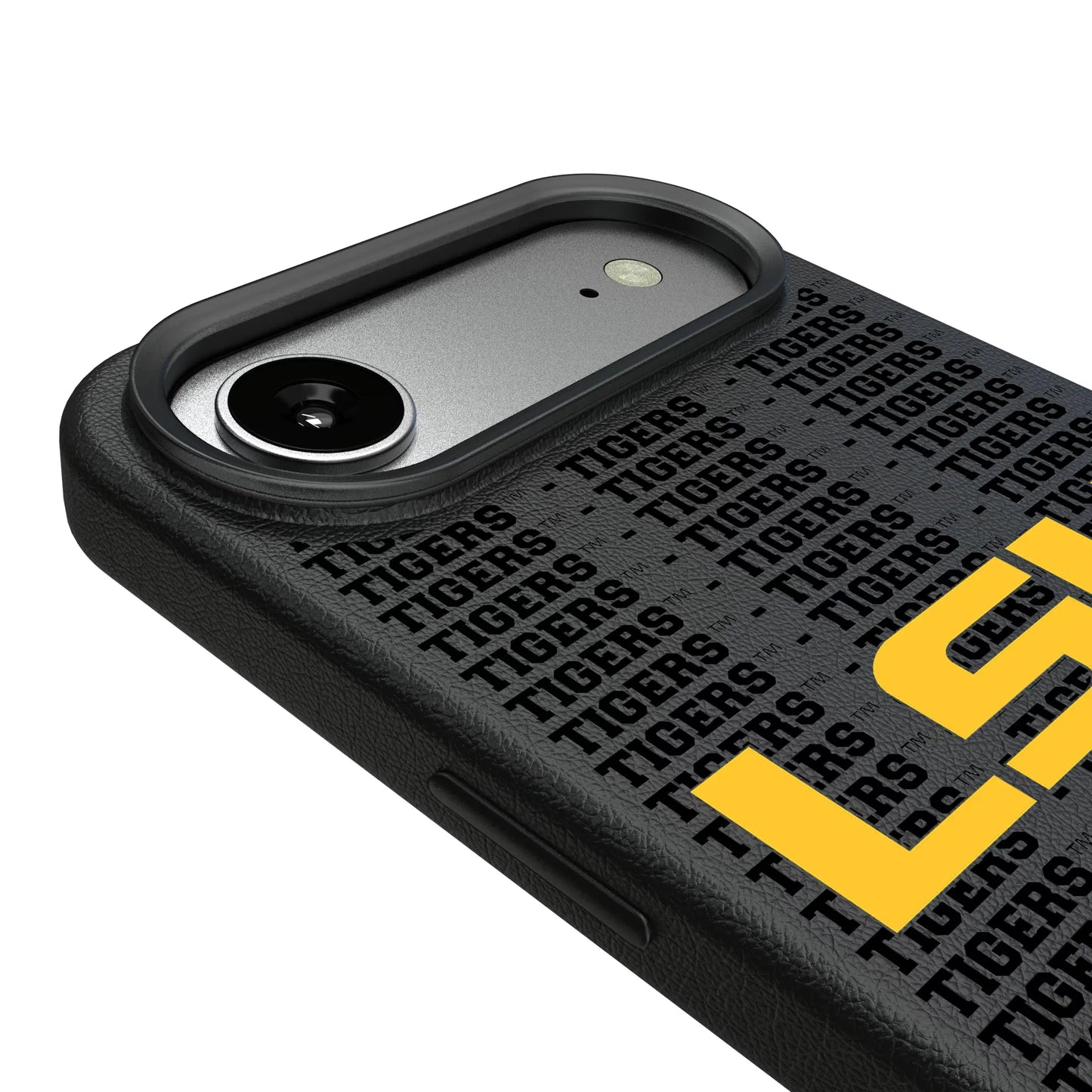 Louisiana State University Tigers Text Backdrop MagSafe Compatible Phone Case for Apple iPhone