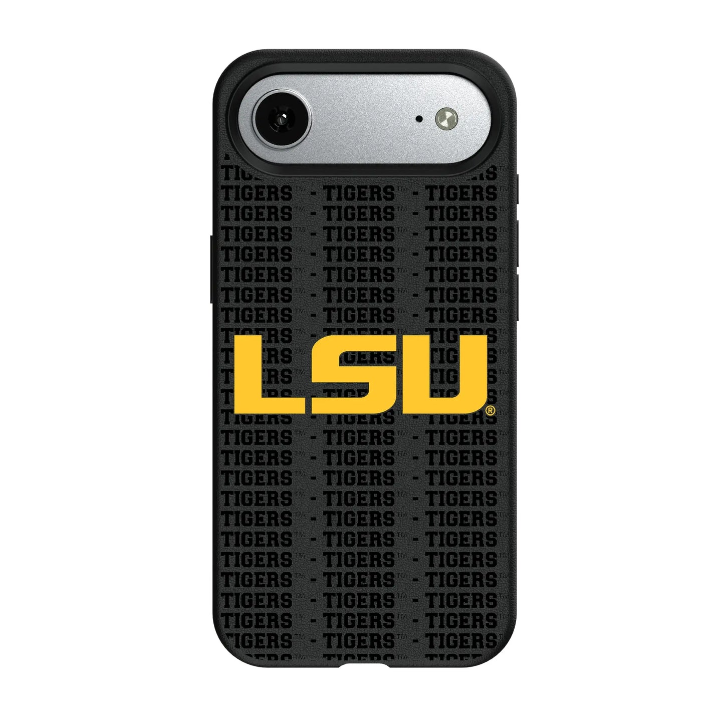 Louisiana State University Tigers Text Backdrop MagSafe Compatible Phone Case for Apple iPhone