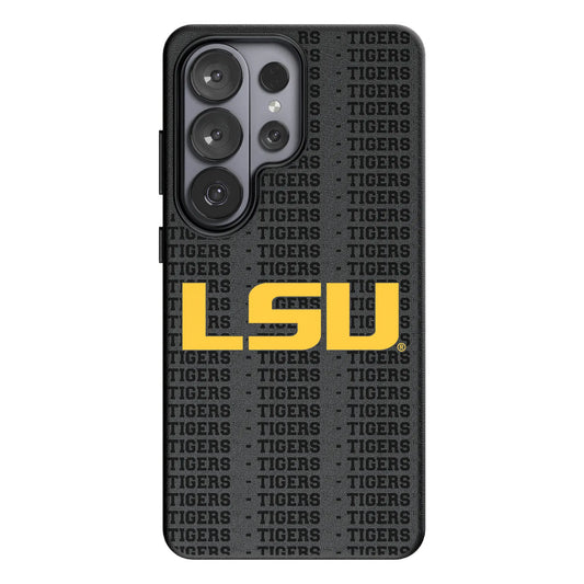 Louisiana State University Tigers Text Backdrop MagSafe Compatible Phone Case for Samsung Galaxy