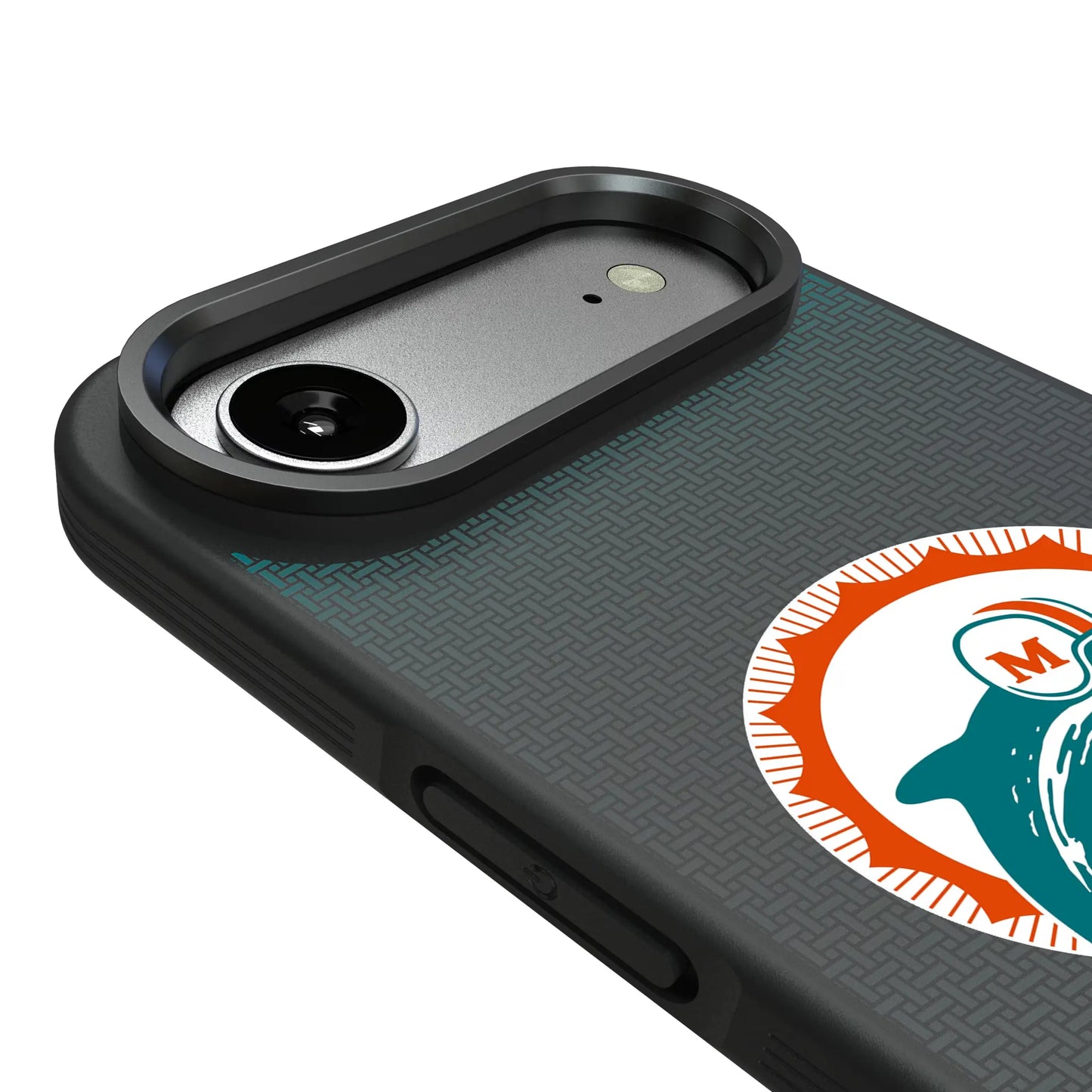 Miami Dolphins 1966-1973 Historic Collection Linen Bump Phone Case for Apple iPhone
