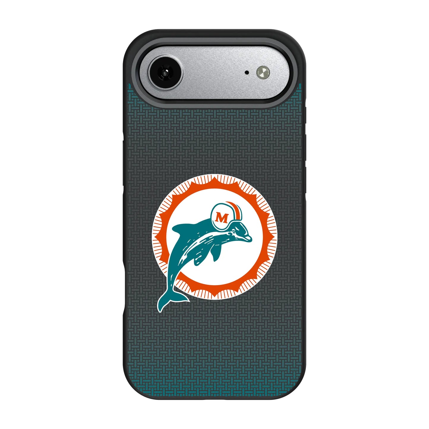 Miami Dolphins 1966-1973 Historic Collection Linen Bump Phone Case for Apple iPhone