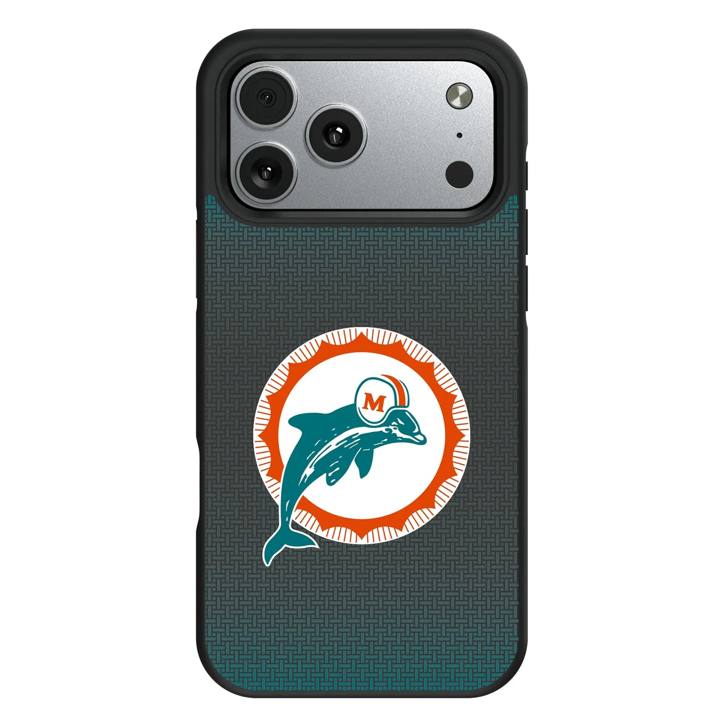 Miami Dolphins 1966-1973 Historic Collection Linen Bump Phone Case for Apple iPhone