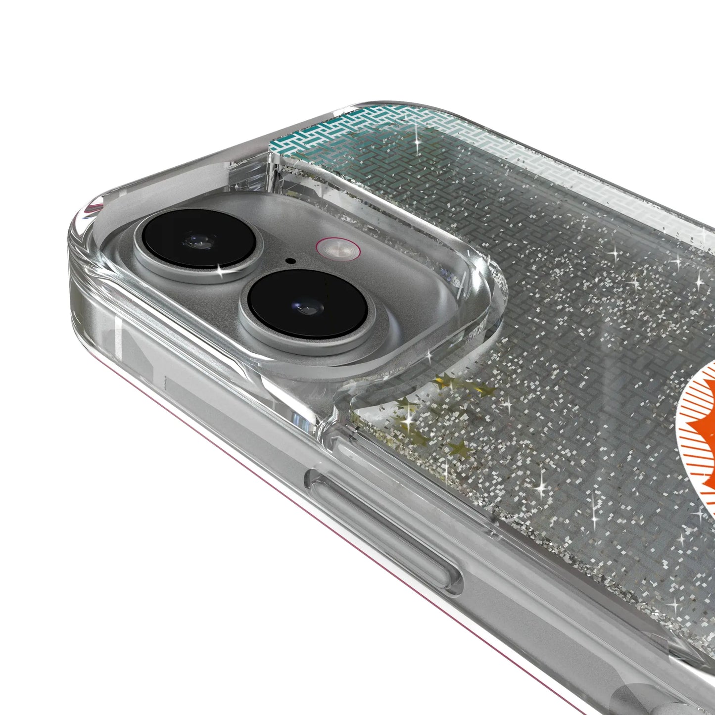 Miami Dolphins 1966-1973 Historic Collection Linen Glitter Phone Case for Apple iPhone