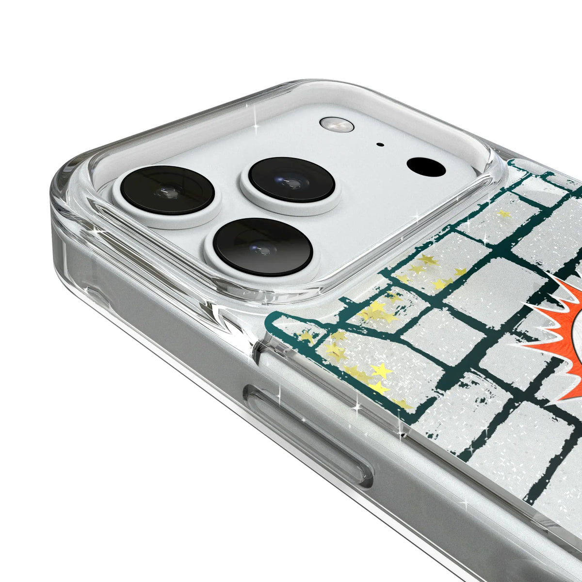 Miami Dolphins Brick Glitter Phone Case for Apple iPhone