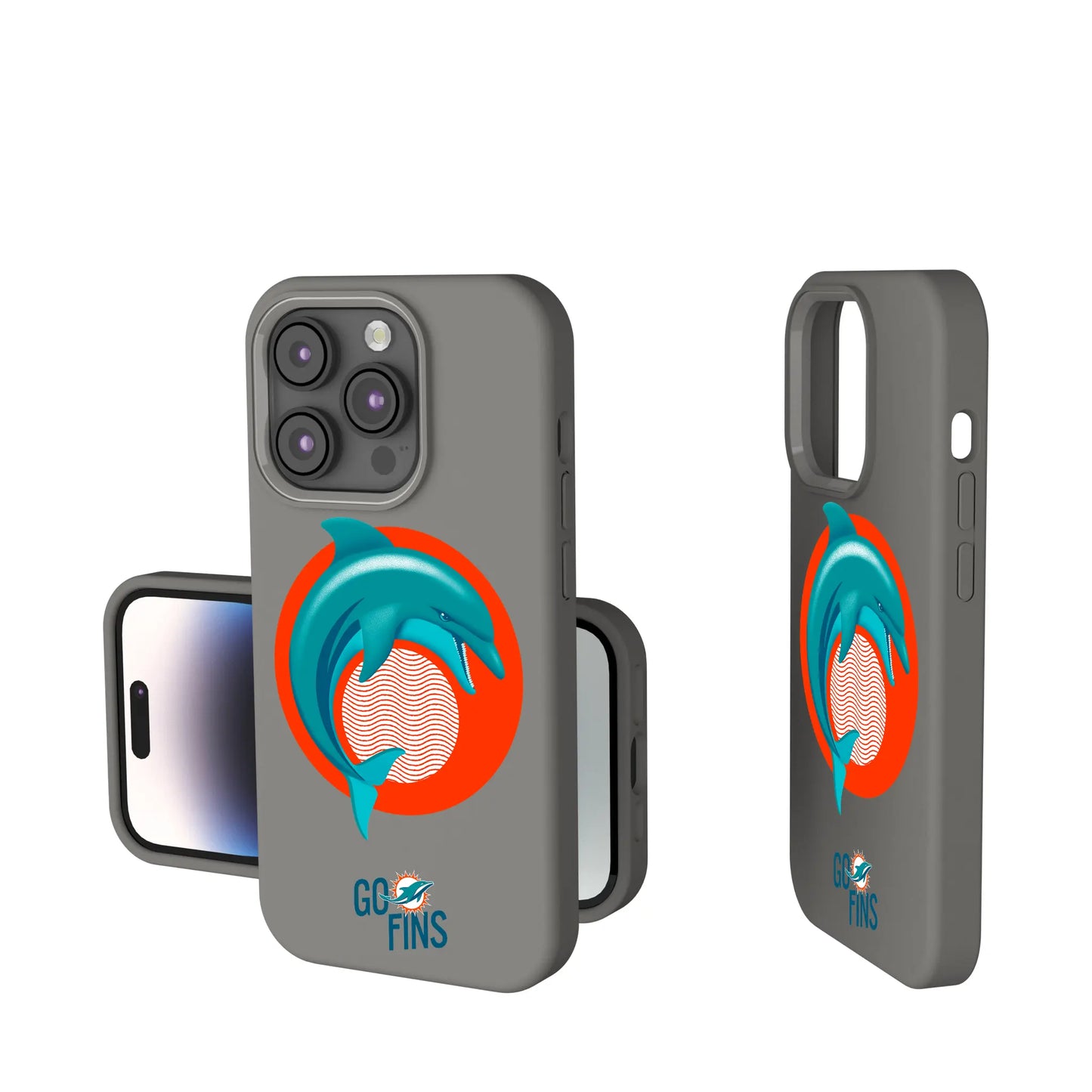 Miami Dolphins Deco Soft Touch Phone Case for Apple iPhone