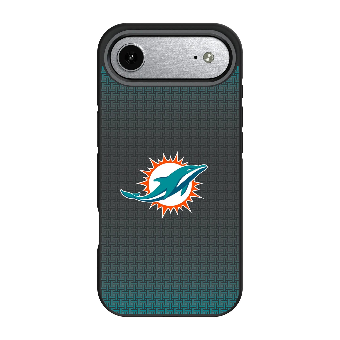 Miami Dolphins Linen Bump Phone Case for Apple iPhone
