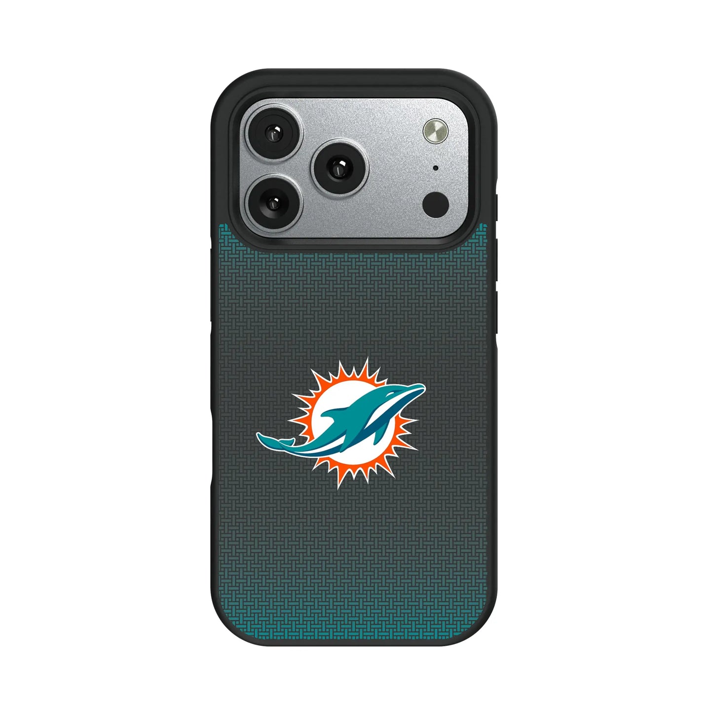 Miami Dolphins Linen Bump Phone Case for Apple iPhone