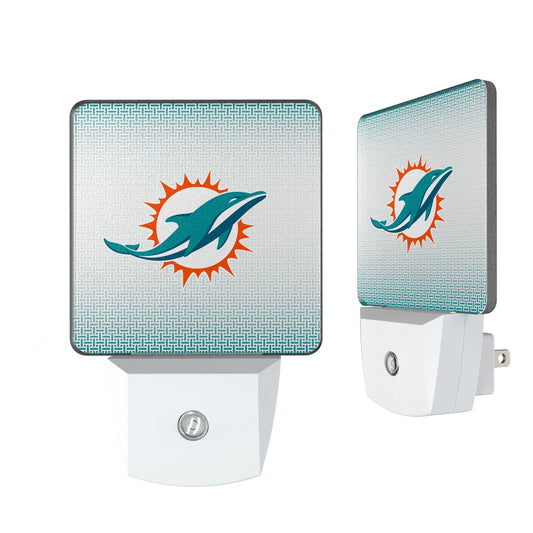 Miami Dolphins Linen Night Light 2-Pack