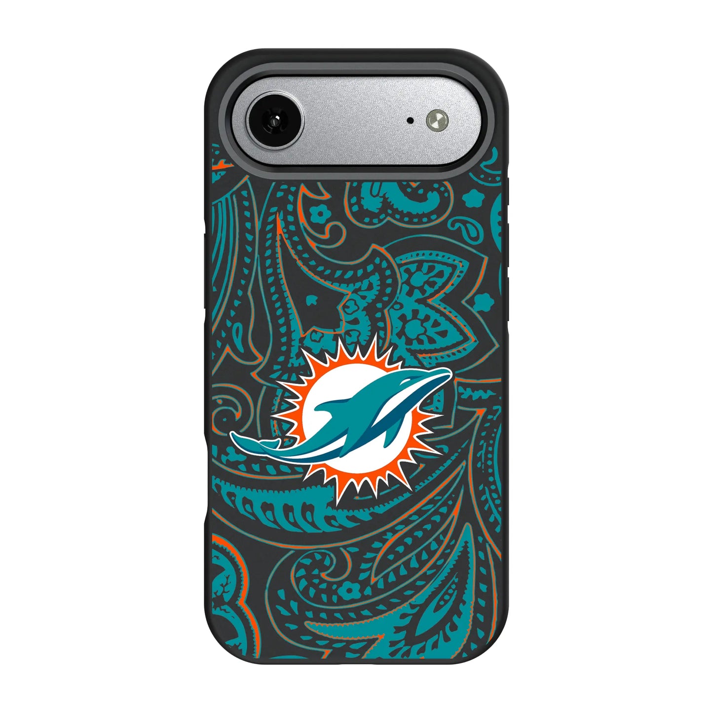 Miami Dolphins Paisley Bump Phone Case for Apple iPhone