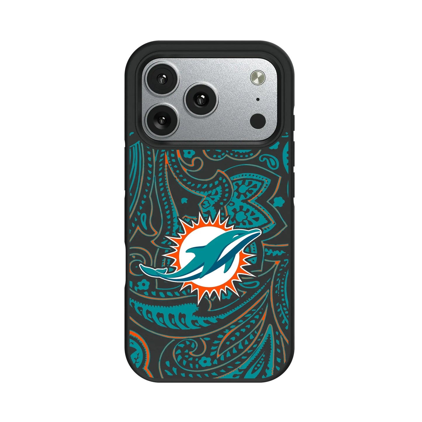 Miami Dolphins Paisley Bump Phone Case for Apple iPhone