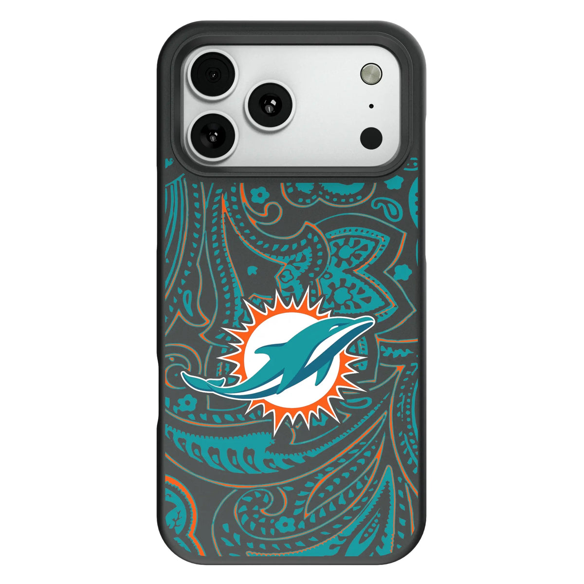 Miami Dolphins Paisley Bump Phone Case for Apple iPhone