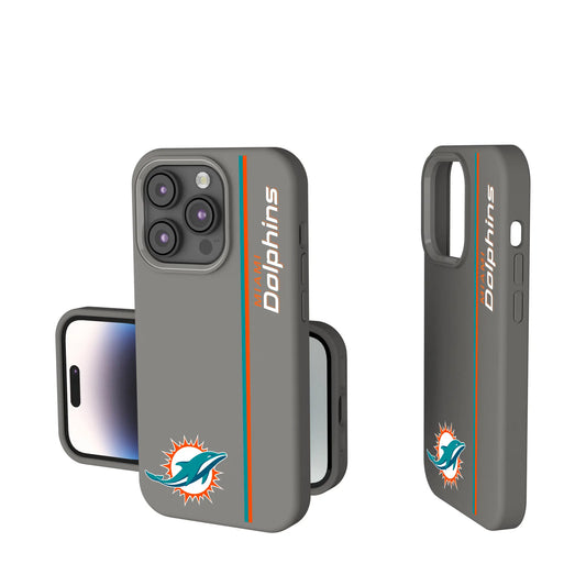 Miami Dolphins Sidebar Soft Touch Phone Case for Apple iPhone