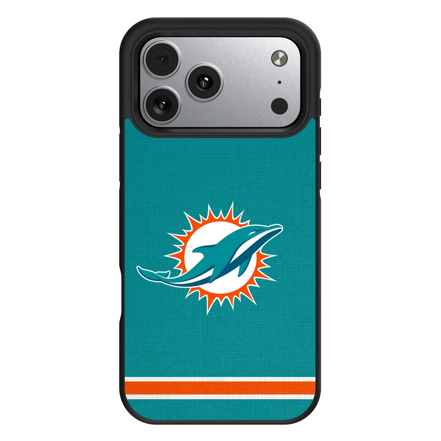 Miami Dolphins Stripe Bump Phone Case for Apple iPhone