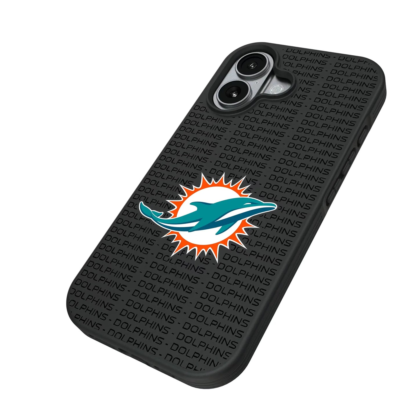 Miami Dolphins Text Backdrop Bump Phone Case for Apple iPhone