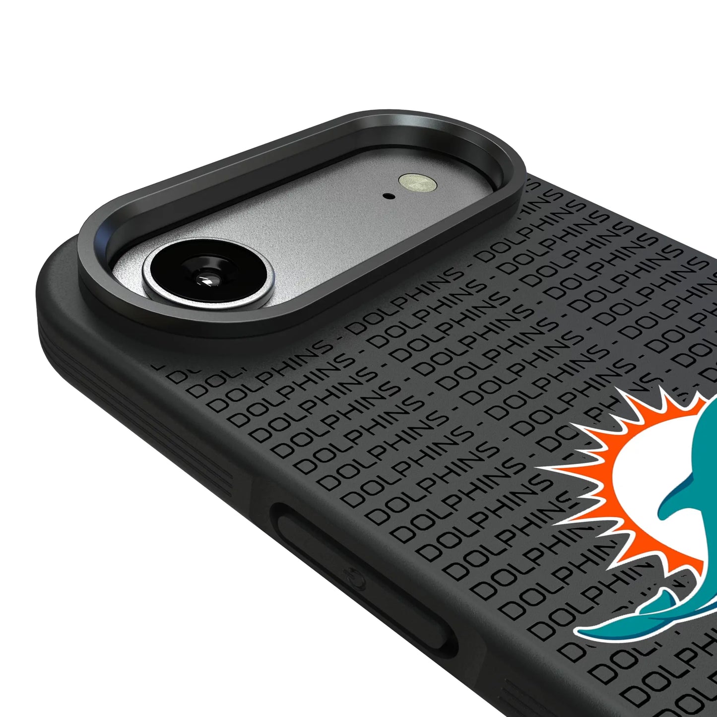 Miami Dolphins Text Backdrop Bump Phone Case for Apple iPhone
