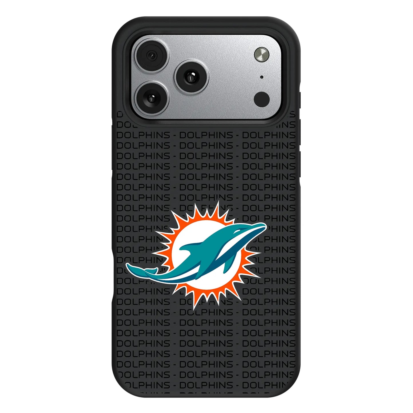 Miami Dolphins Text Backdrop Bump Phone Case for Apple iPhone