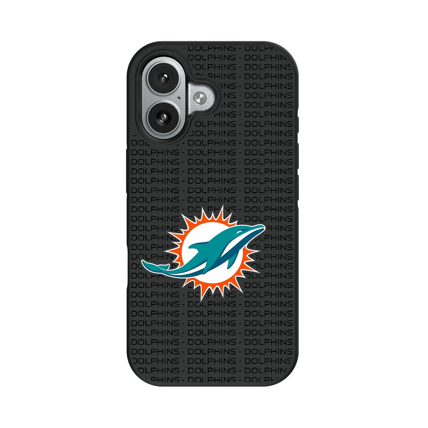 Miami Dolphins Text Backdrop Bump Phone Case for Apple iPhone