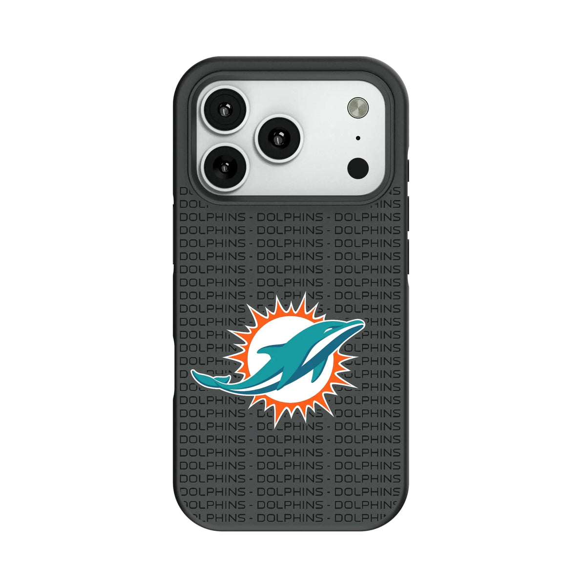 Miami Dolphins Text Backdrop Bump Phone Case for Apple iPhone