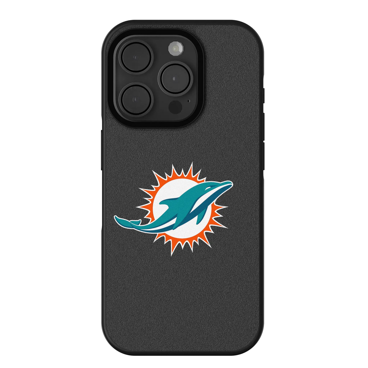 Miami Dolphins Text Backdrop Bump Phone Case for Apple iPhone