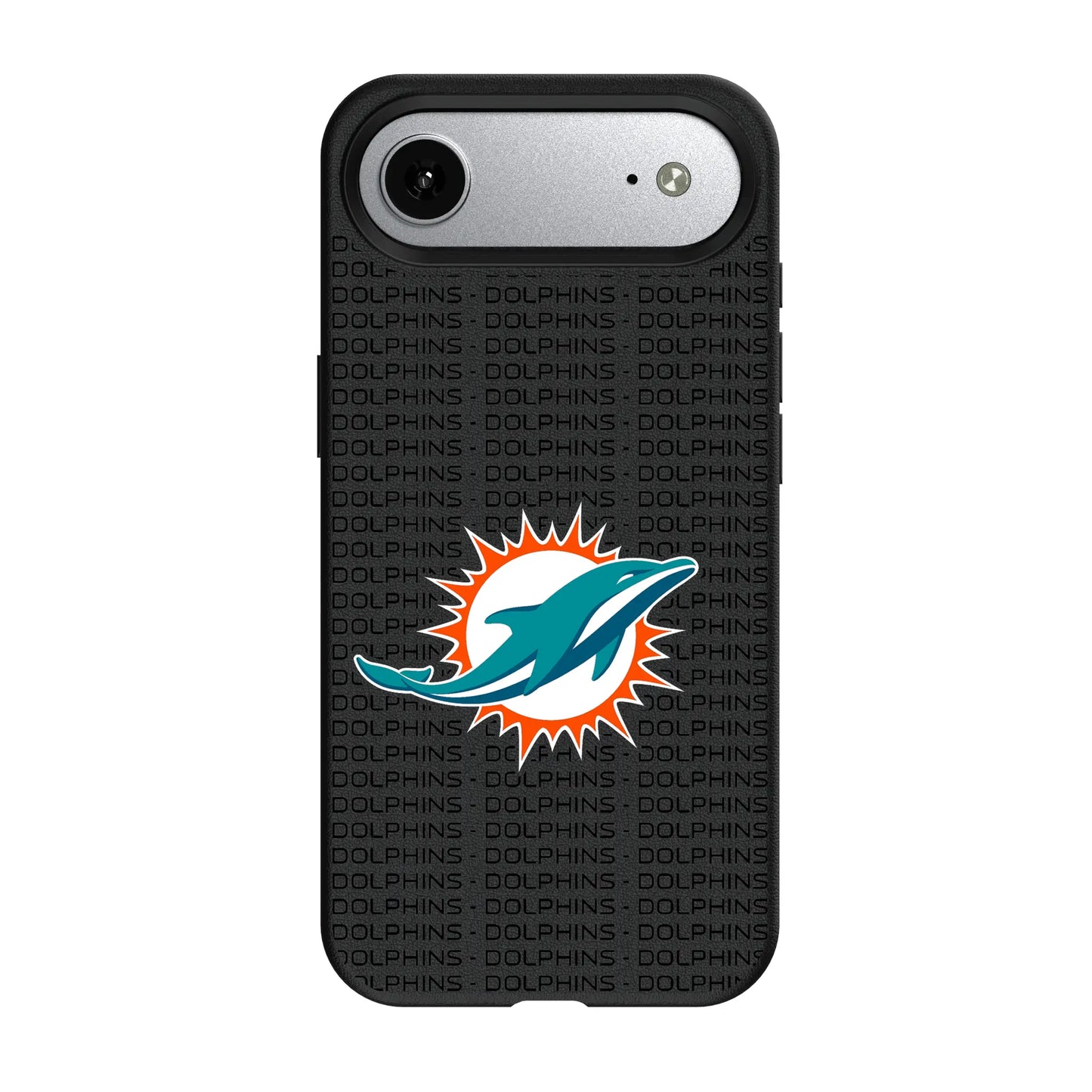Miami Dolphins Text Backdrop MagSafe Compatible Phone Case for Apple iPhone