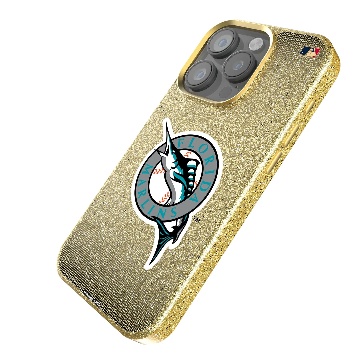 Miami Marlins 1993-2011 - Cooperstown Collection Linen Bling Phone Case for Apple iPhone