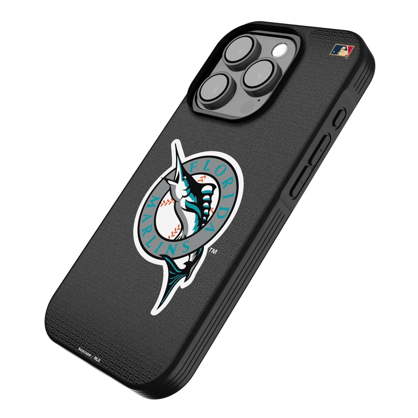 Miami Marlins 1993-2011 - Cooperstown Collection Linen Bump Phone Case for Apple iPhone