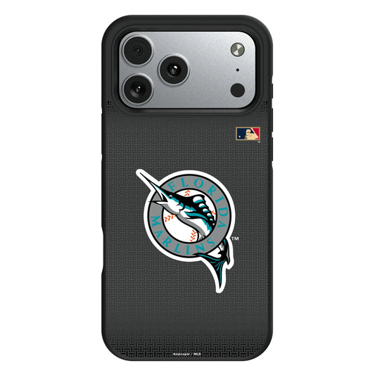 Miami Marlins 1993-2011 - Cooperstown Collection Linen Bump Phone Case for Apple iPhone