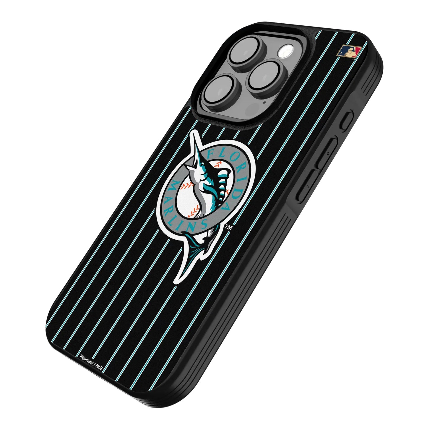 Miami Marlins 1993-2011 - Cooperstown Collection Pinstripe Bump Phone Case for Apple iPhone