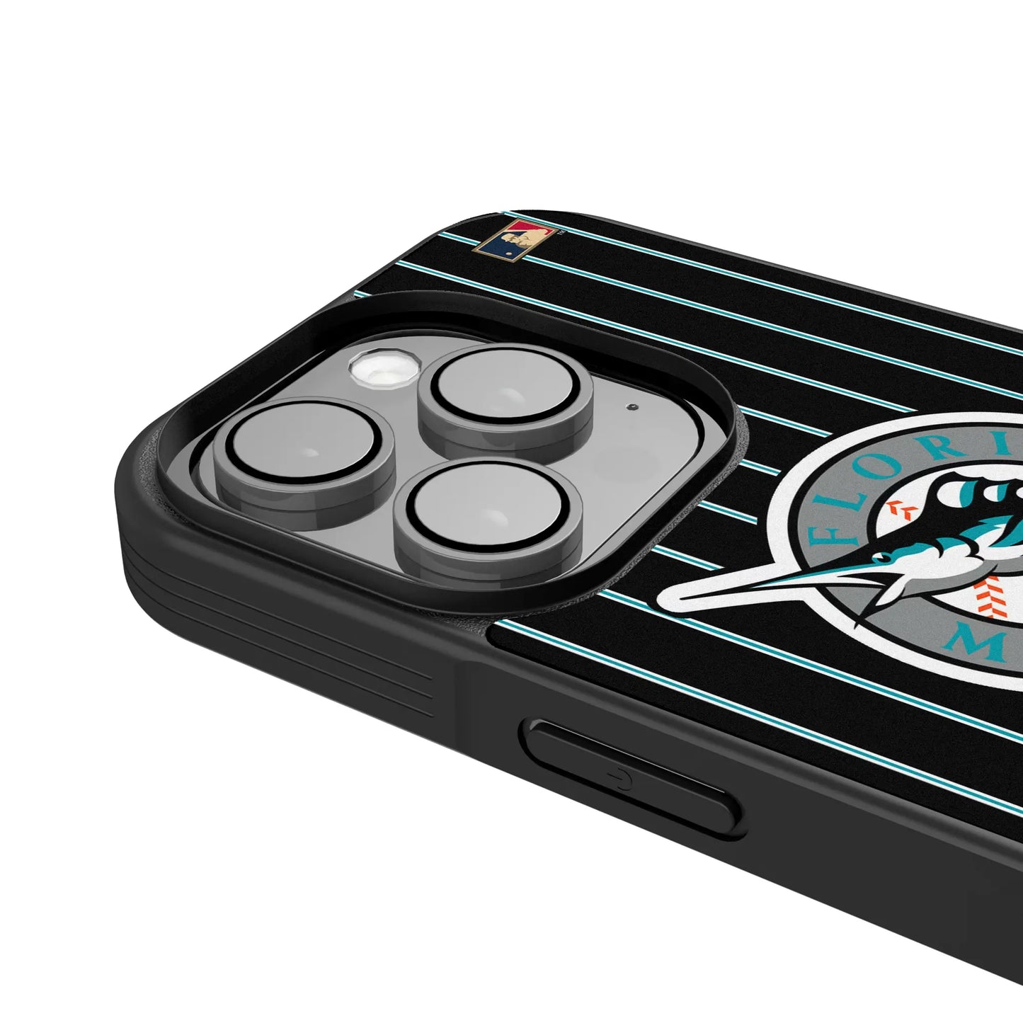 Miami Marlins 1993-2011 - Cooperstown Collection Pinstripe Bump Phone Case for Apple iPhone