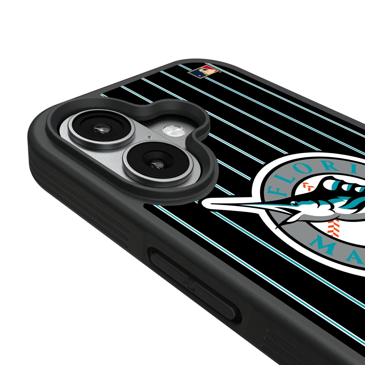 Miami Marlins 1993-2011 - Cooperstown Collection Pinstripe Bump Phone Case for Apple iPhone