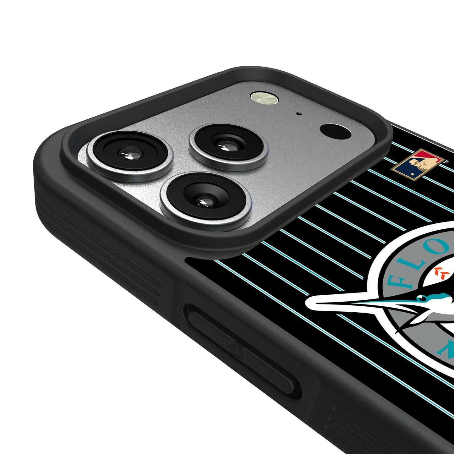 Miami Marlins 1993-2011 - Cooperstown Collection Pinstripe Bump Phone Case for Apple iPhone
