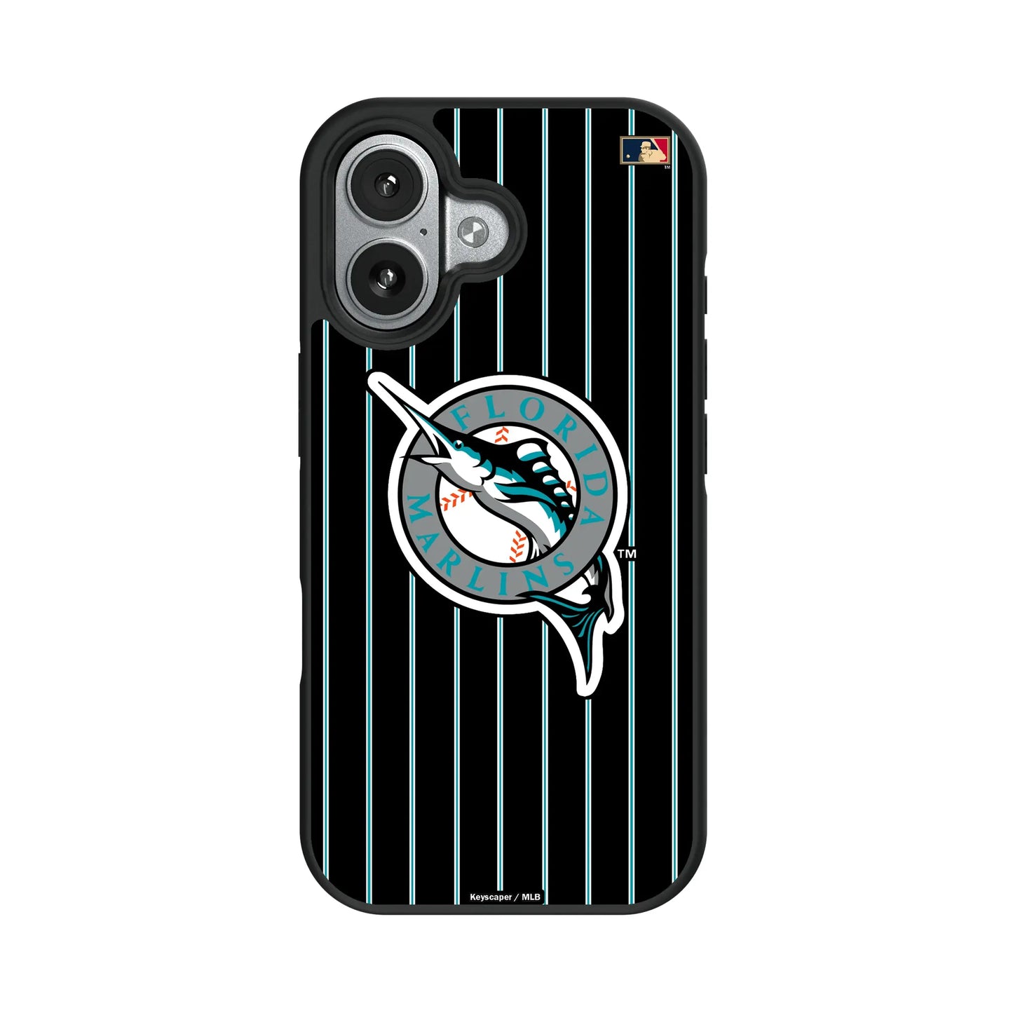 Miami Marlins 1993-2011 - Cooperstown Collection Pinstripe Bump Phone Case for Apple iPhone