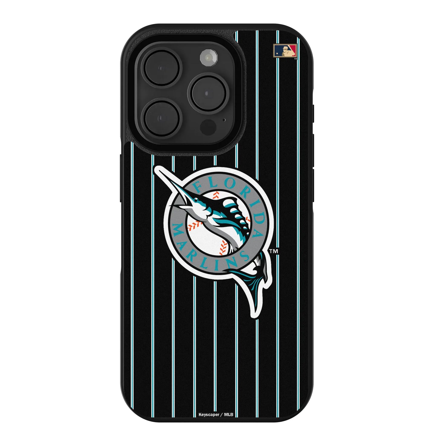 Miami Marlins 1993-2011 - Cooperstown Collection Pinstripe Bump Phone Case for Apple iPhone