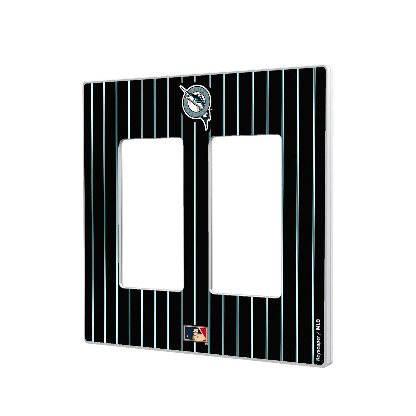 Miami Marlins 1993-2011 - Cooperstown Collection Pinstripe Hidden-Screw Light Switch Plate