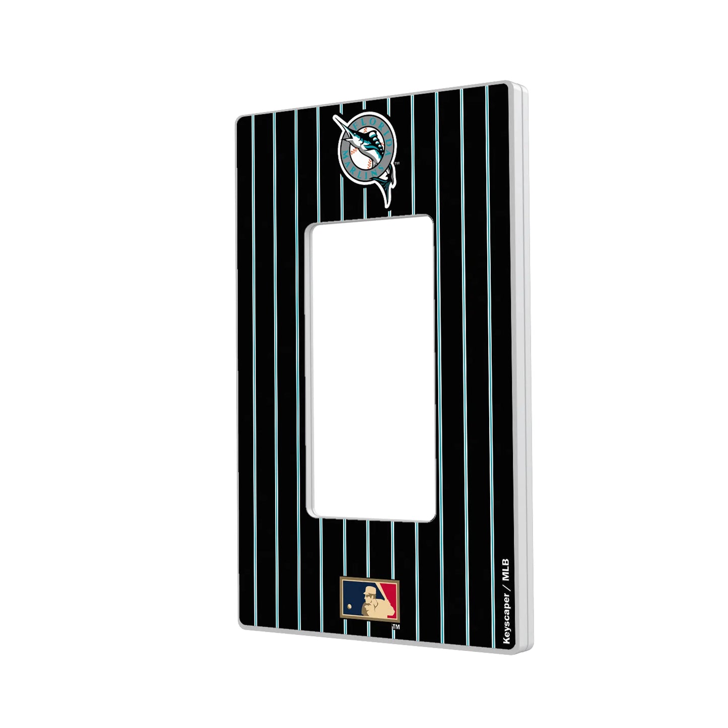 Miami Marlins 1993-2011 - Cooperstown Collection Pinstripe Hidden-Screw Light Switch Plate