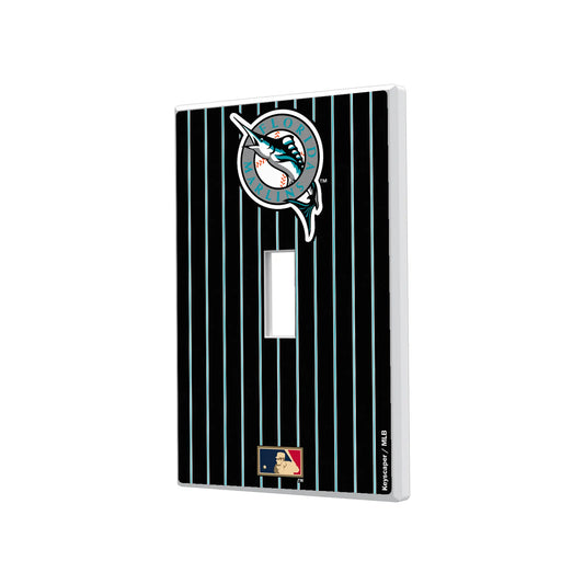 Miami Marlins 1993-2011 - Cooperstown Collection Pinstripe Hidden-Screw Light Switch Plate