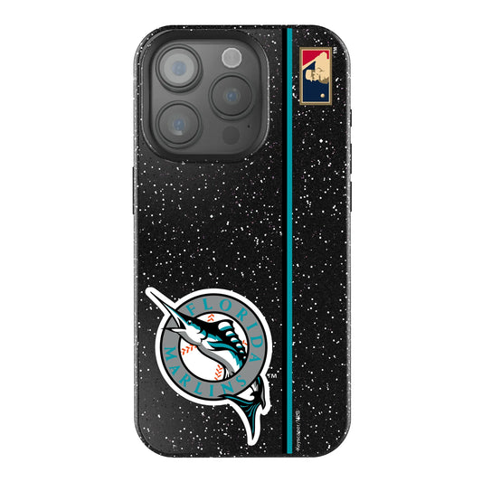 Miami Marlins 1993-2011 - Cooperstown Collection Sidebar Black Bling Phone Case for Apple iPhone