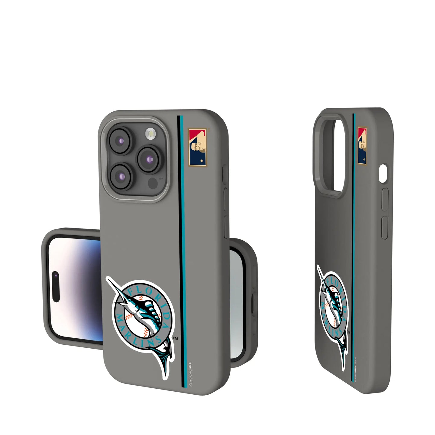 Miami Marlins 1993-2011 - Cooperstown Collection Sidebar Soft Touch Phone Case for Apple iPhone