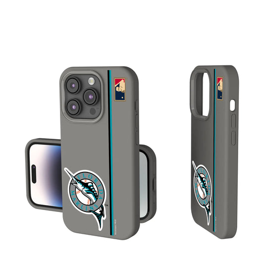 Miami Marlins 1993-2011 - Cooperstown Collection Sidebar Soft Touch Phone Case for Apple iPhone
