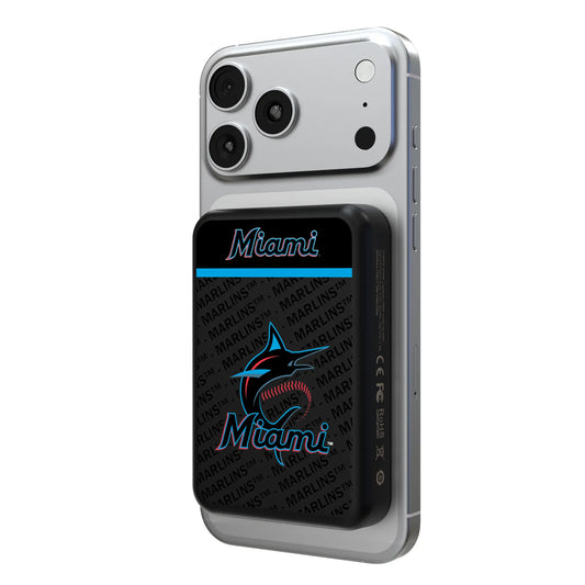Miami Marlins Endzone Plus Wireless Mag Power Bank